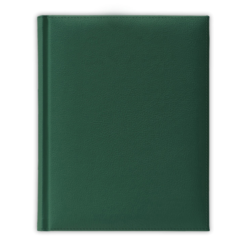 Ежедневник полудатированный V59 11х16,5 см  PLAZA темно-зеленый без среза