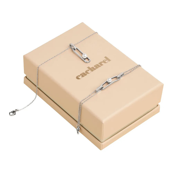 Набор: браслет и ожерелье Apolline Silver, нержавеющая сталь