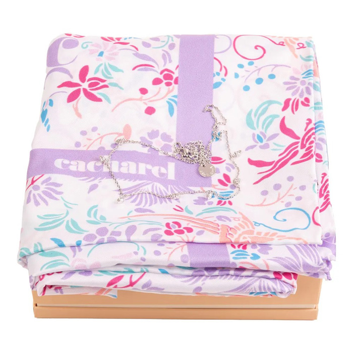 Набор: шарф Alma White и ожерелье Odeon Silver