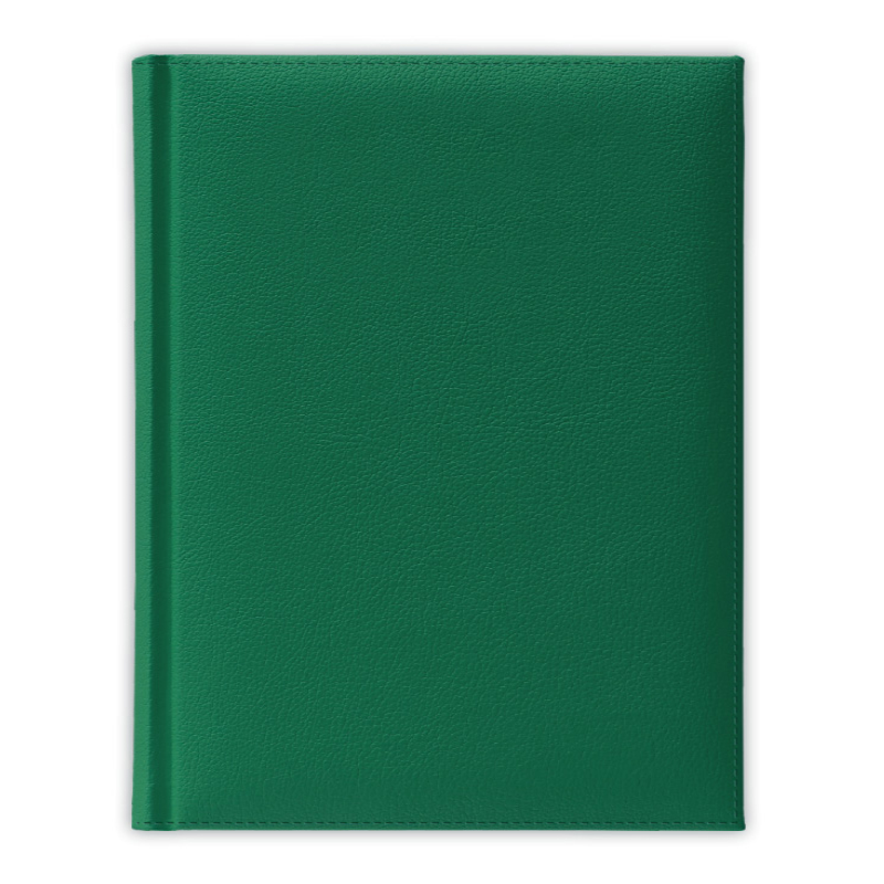 Ежедневник полудатированный V59 11х16,5 см  PLAZA зеленый без среза