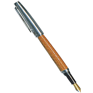Набор перьевая ручка Manzoni Riccione, темный коричневый