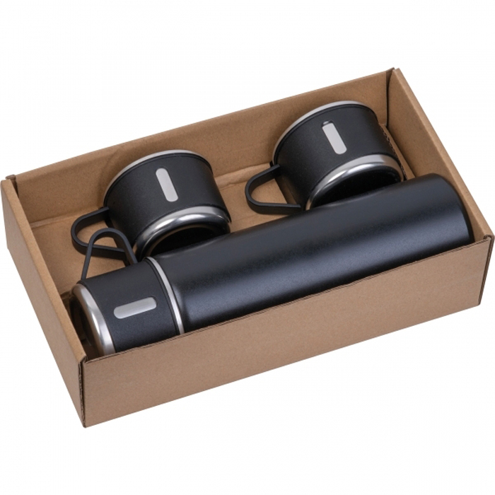 Набор ICELAND: термос 400 мл и 2 термокружки по 120 мл