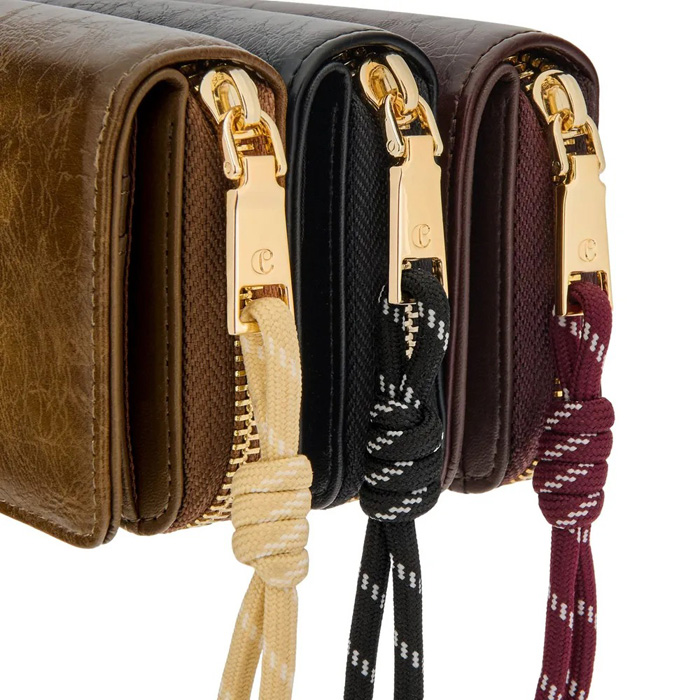 Кошелёк с клапаном для кредитных карт Philomène Burgundy