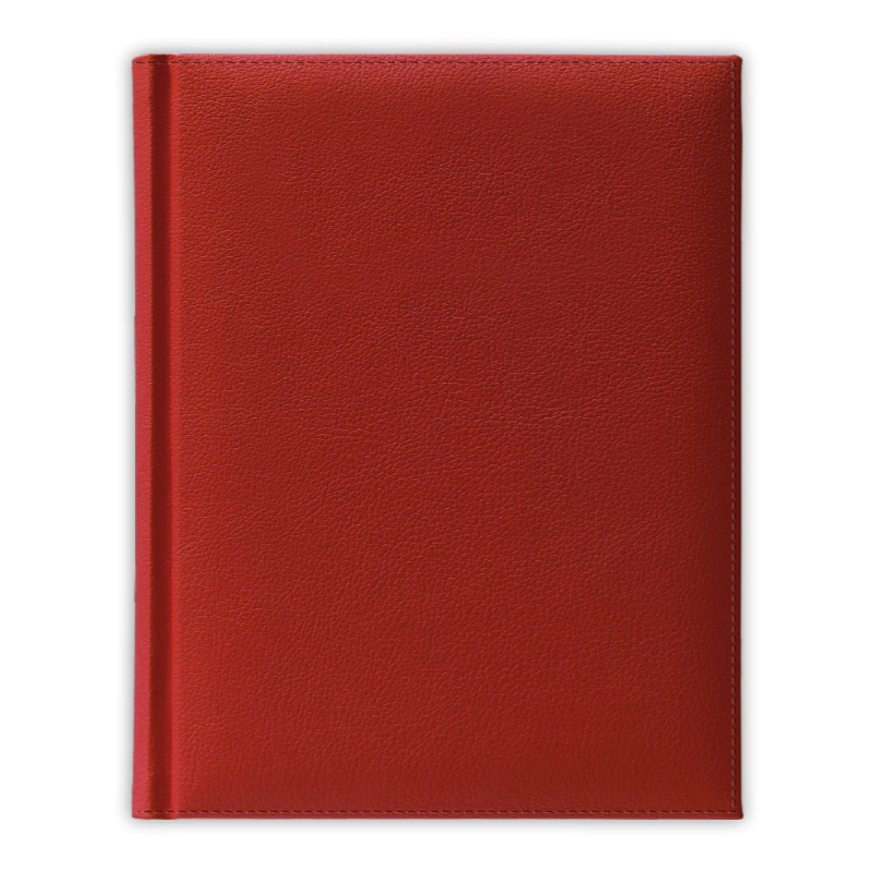 Ежедневник полудатированный V59 11х16,5 см  PLAZA красный без среза