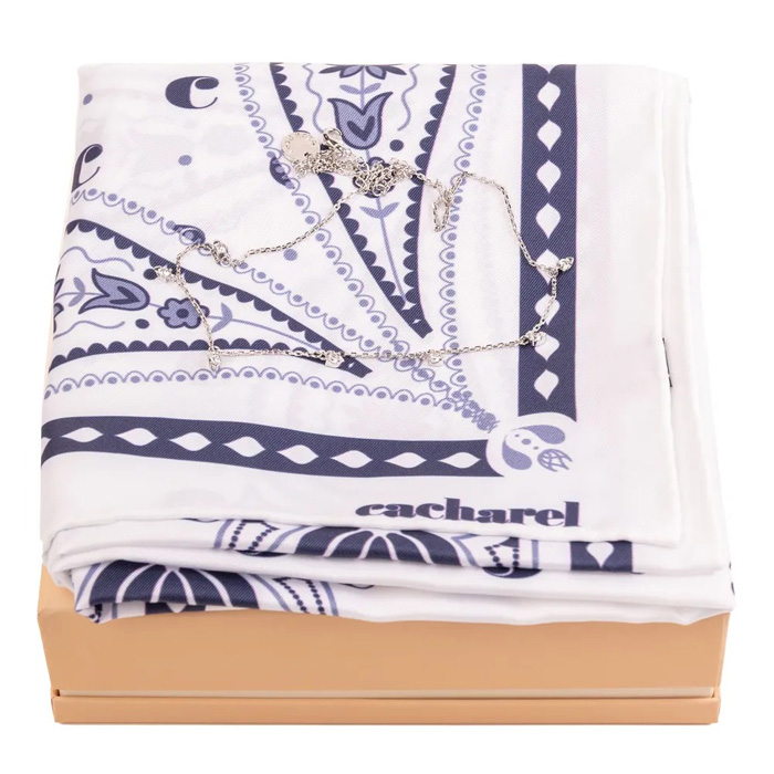 Набор: шарф Alesia White и ожерелье Odeon Silver