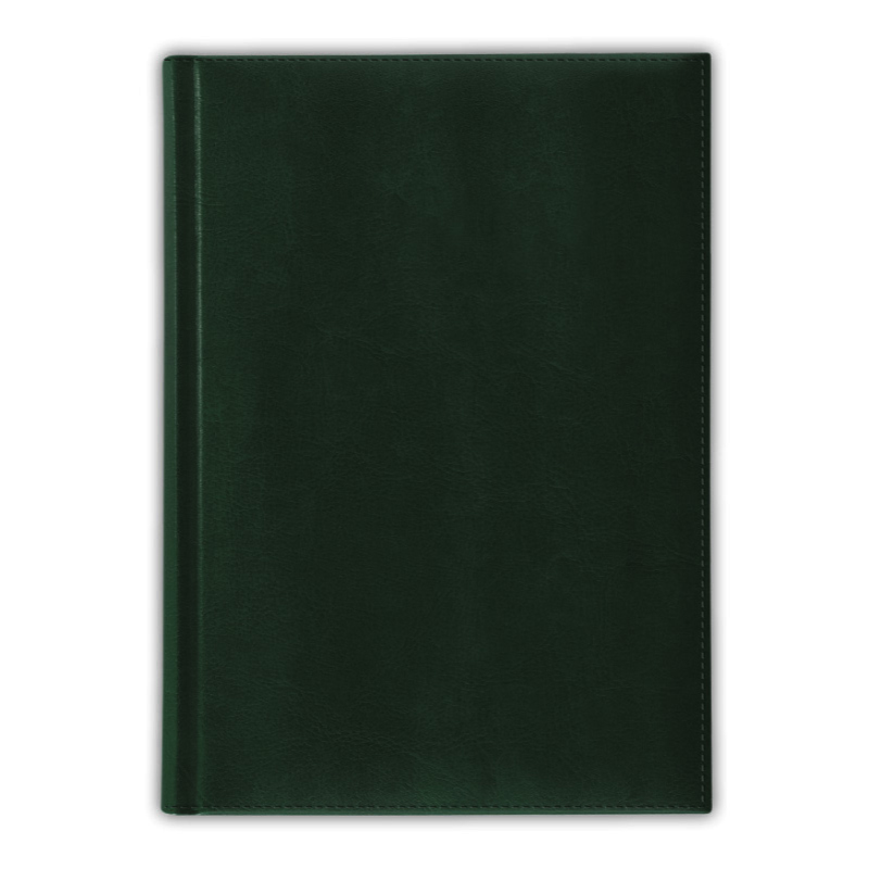 Ежедневник недатированный V37 21х29,7 см  NEBRASCA зеленый тонир. бумага золотой срез