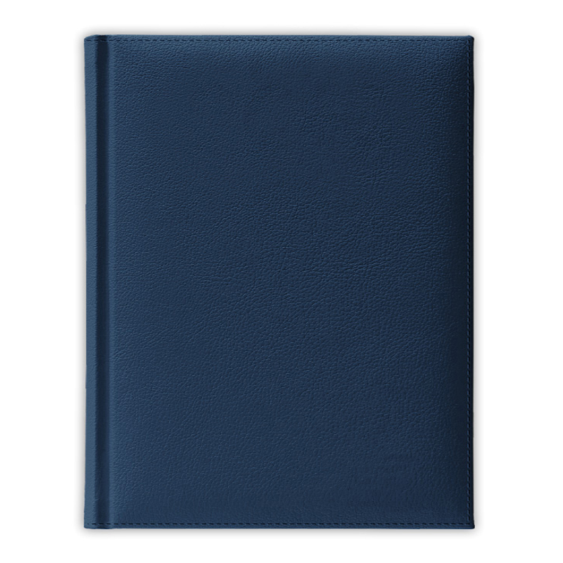 Ежедневник полудатированный V59 11х16,5 см  PLAZA синий без среза