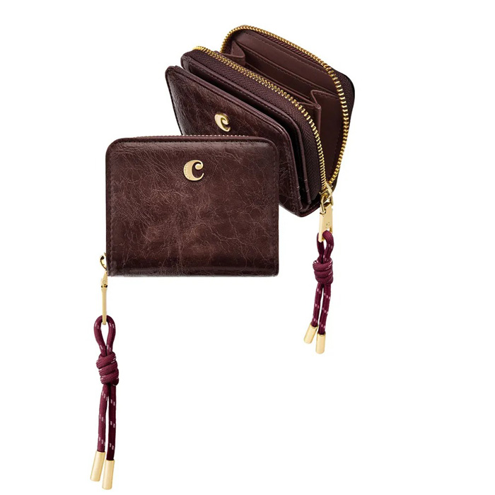 Кошелёк с клапаном для кредитных карт Philomène Burgundy