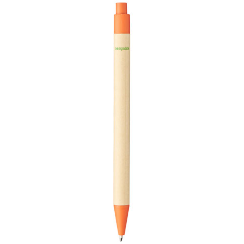 Шариковая ручка Berk из переработанного картона и кукурузного пластика