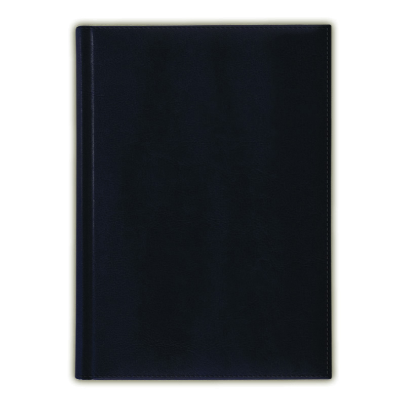 Ежедневник недатированный V38 21х29,7 см NEBRASCA темно-синий серебряный срез