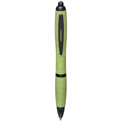 Шариковая ручка Nash из пшеничной соломы с черным наконечником