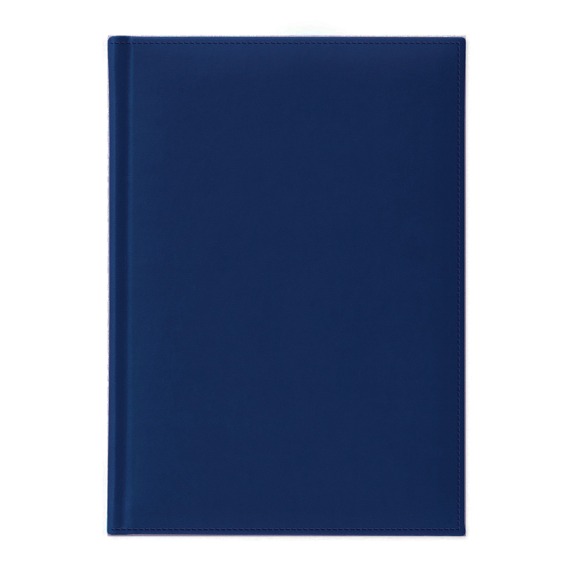 Ежедневник полудатированный V59 11х16,5 см серебряный срез TUCSON синий