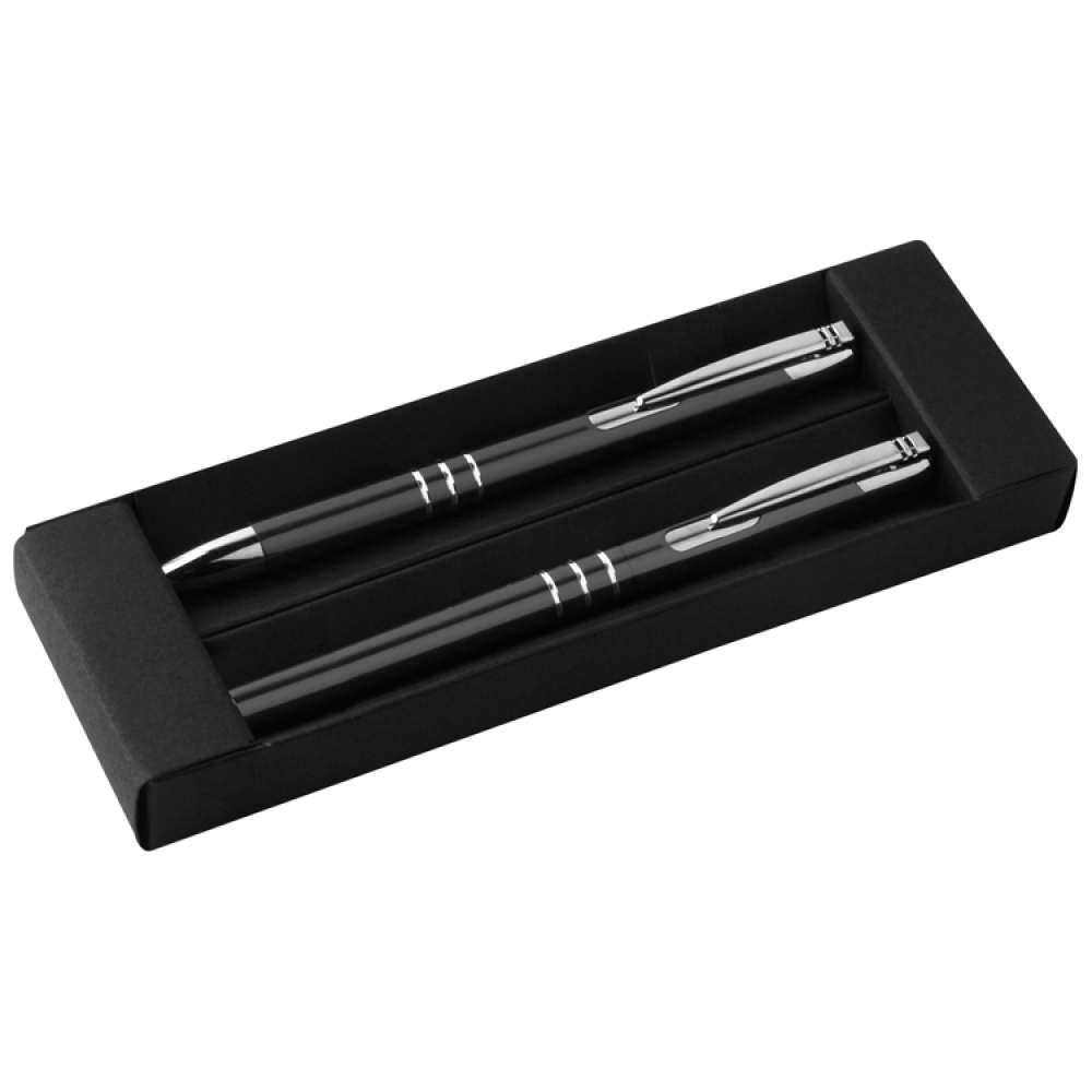 Письменный набор: шариковая ручка и ручка-роллер в футляре