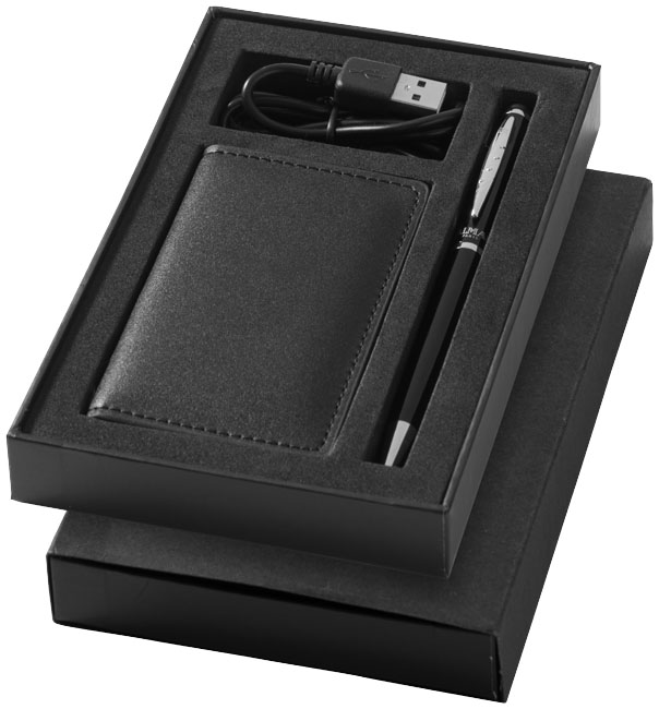 Подарочный набор с зарядным устройством и ручкой стилус