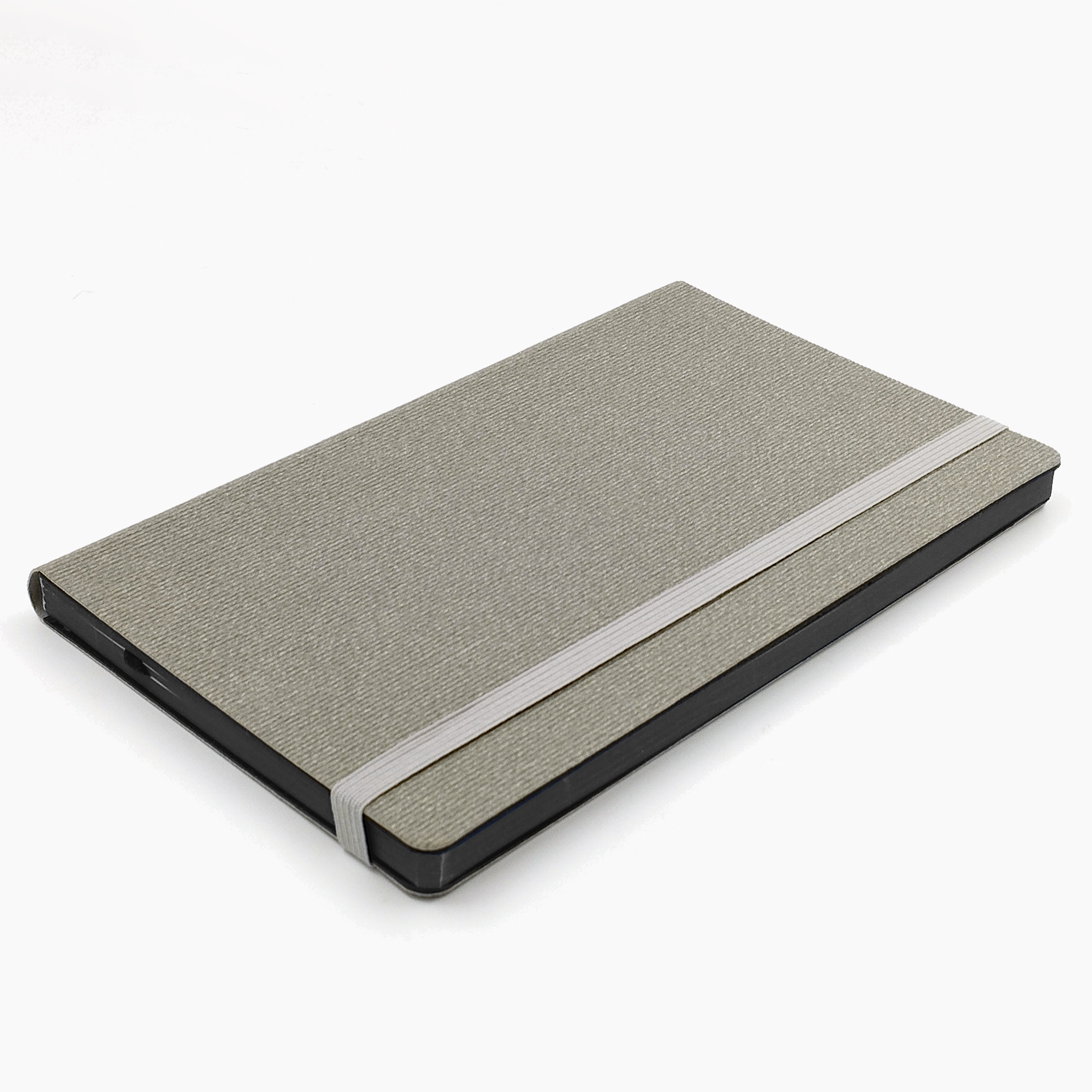 Записная книга V62 13х21 см CORDUROY FLEX серый тонир. бумага серый срез
