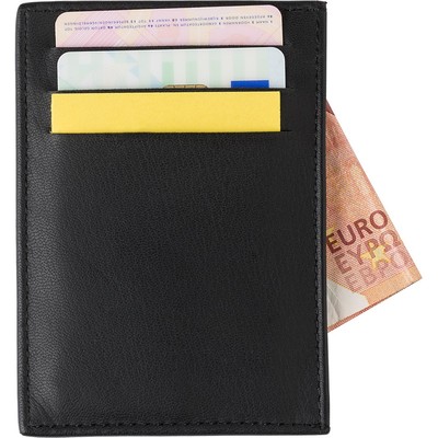 Кожаный футляр для кредитных карт с защитой