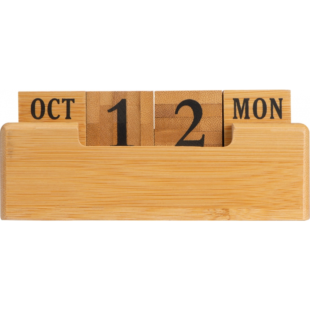 Вечный настольный календарь из бамбука