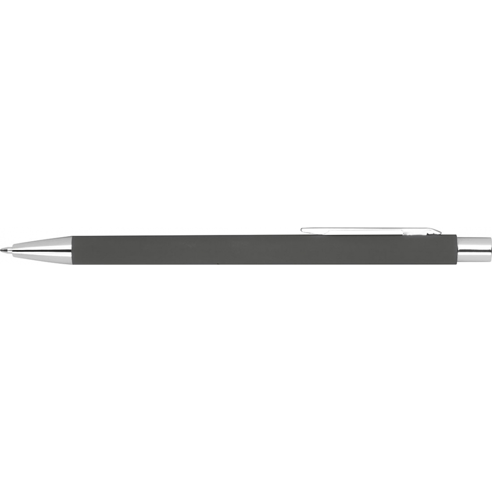 Металлическая шариковая ручка с soft-touch покрытием