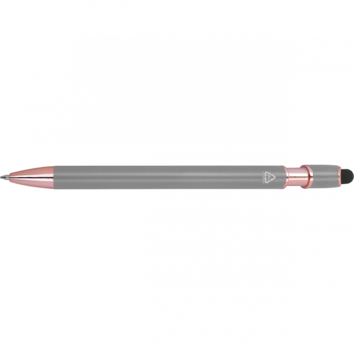 Ручка полугелевая BELO HORIZONTE из перераб. алюминия, серый