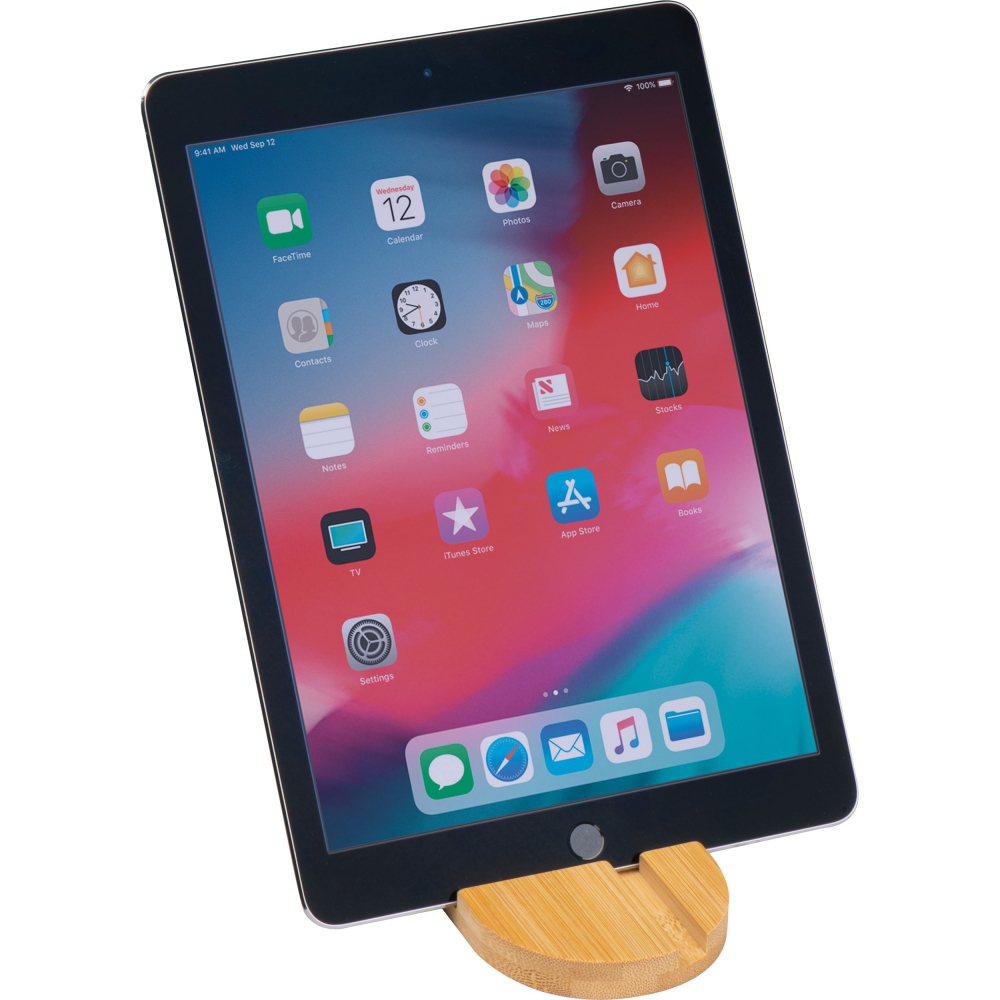 Бамбуковый держатель для планшета и смартфона