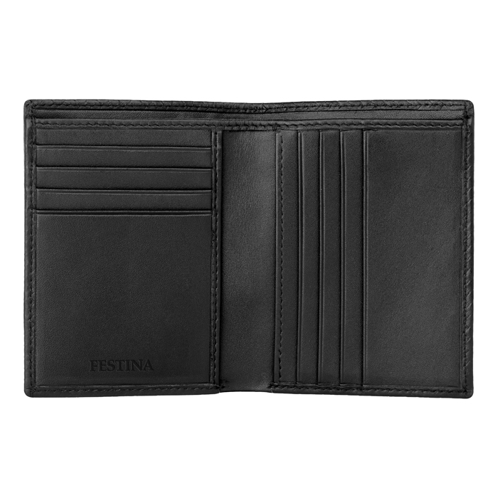 Складной футляр для кредитных карт Interlace Black, чёрный