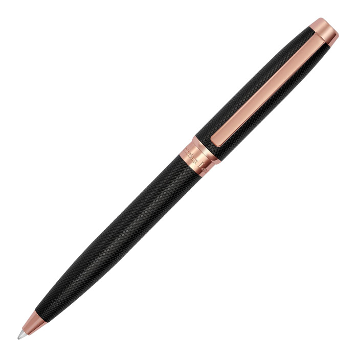 Шариковая авторучка Caprio Black/ Rose Gold
