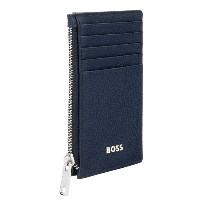 Футляр для кредитных карт Classic Grained Navy, тёмно-синий