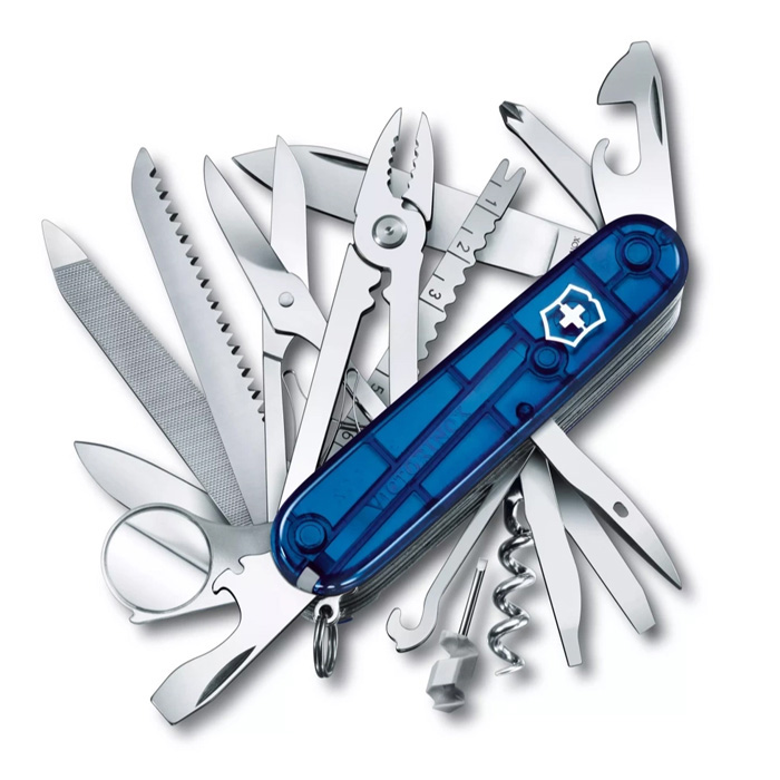 Многофункциональный карманный нож SWISSCHAMP TRANSPARENT Victorinox