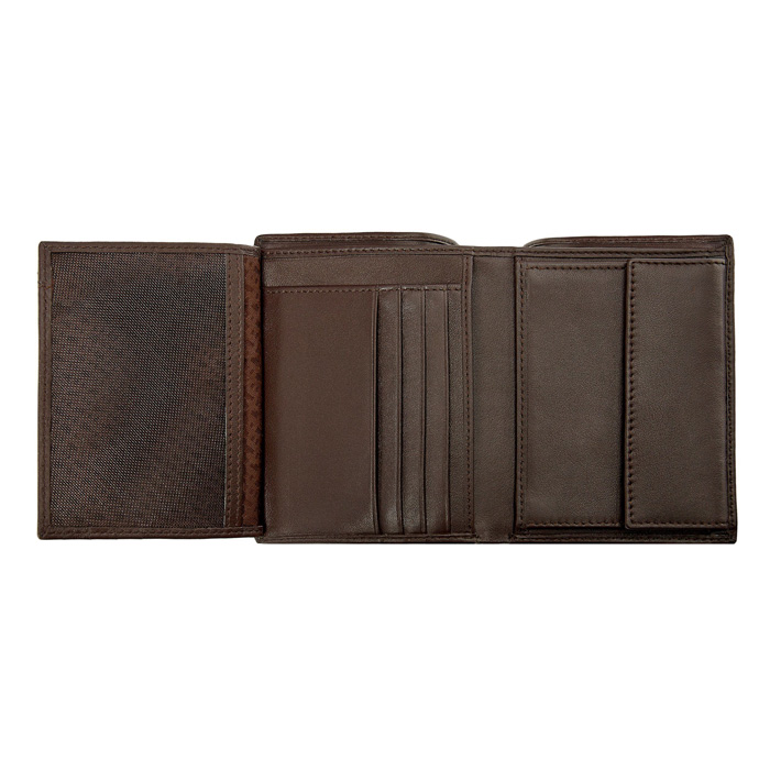 Кошелек Classic Smooth Brown, тёмно-коричневый