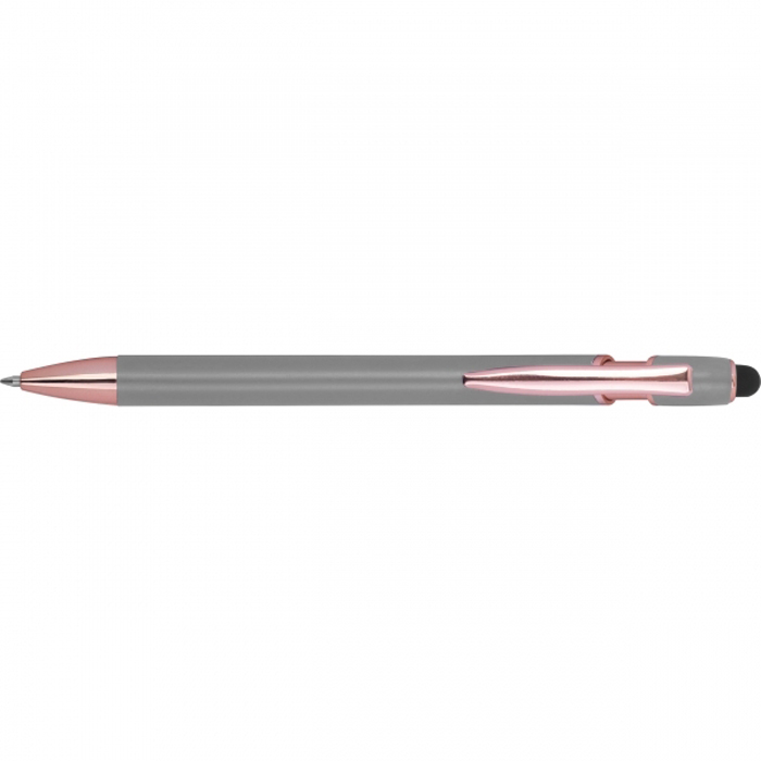 Ручка полугелевая BELO HORIZONTE из перераб. алюминия, серый