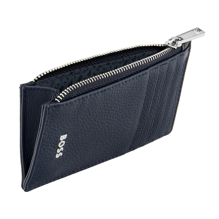 Футляр для кредитных карт Classic Grained Navy, тёмно-синий