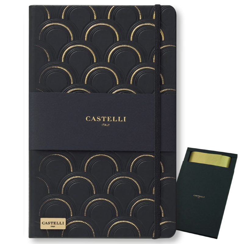 Записная книга CASTELLI ART DECO в линейку 13х21 