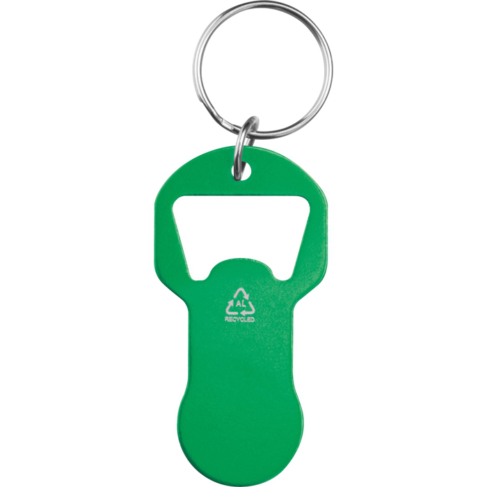 Брелок с открывалкой для бутылок OLIWIER, зелёный, Macma