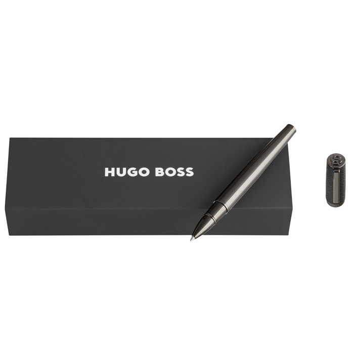 Ручка-роллер Double B Saffiano Black, чёрный