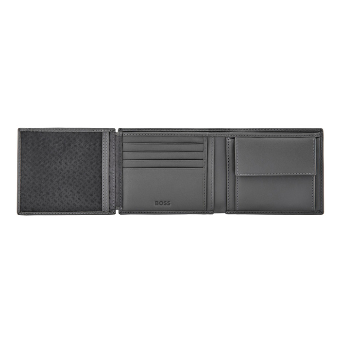 Кошелек Double B Saffiano Grey, серый