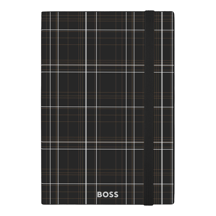 Блокнот А5 Checkered Black Lined, чёрный
