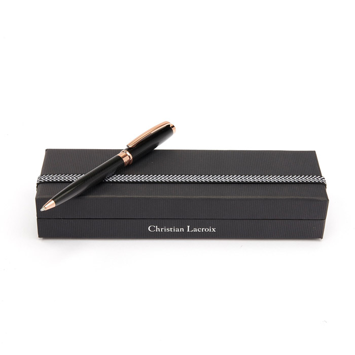 Шариковая авторучка Caprio Black/ Rose Gold