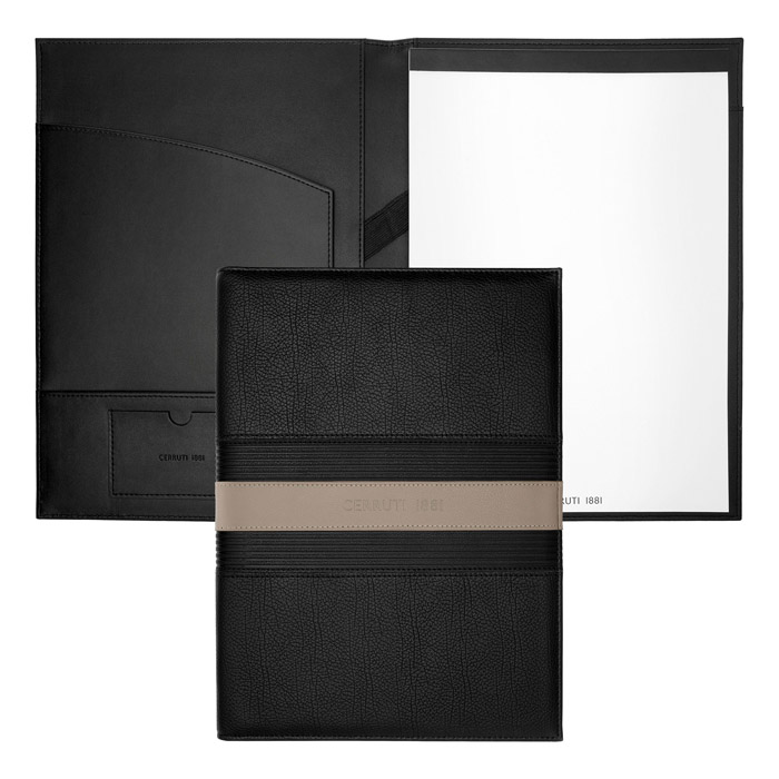 Папка формата А4 Delano Taupe & Black