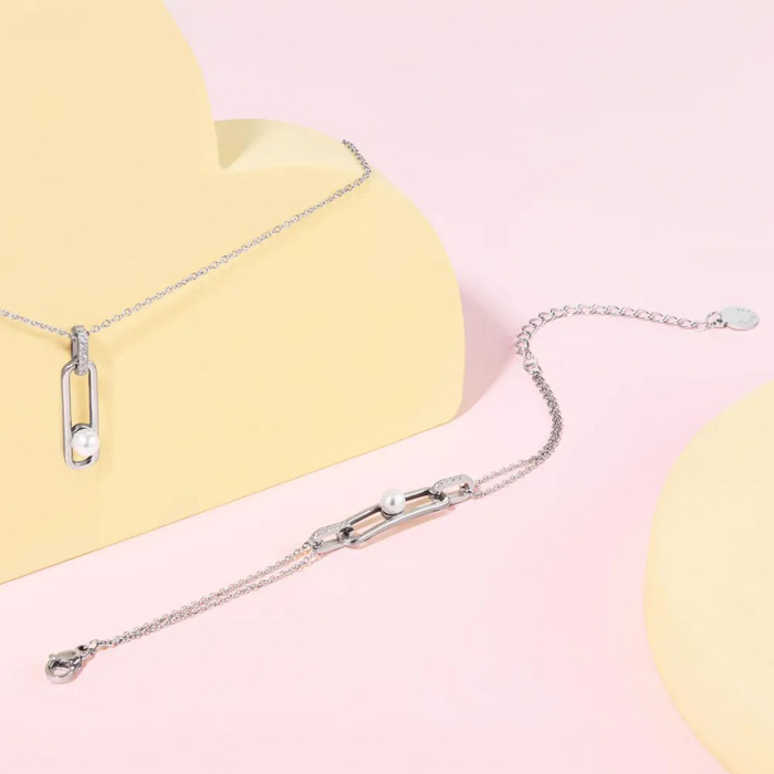 Ожерелье Apolline Silver, нержавеющая сталь