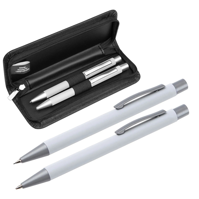 Набор: шариковая ручка и механ. карандаш Uppsala, белый