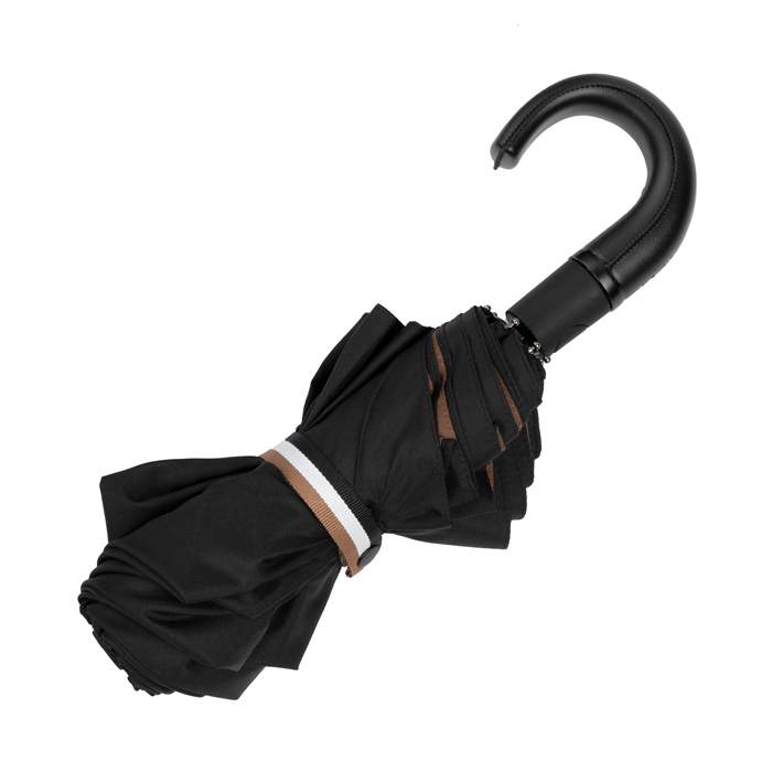 Складной зонт Iconic Black, чёрный
