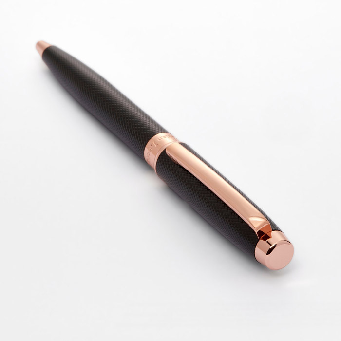 Шариковая авторучка Caprio Black/ Rose Gold