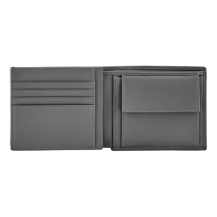 Кошелек Double B Saffiano Grey, серый