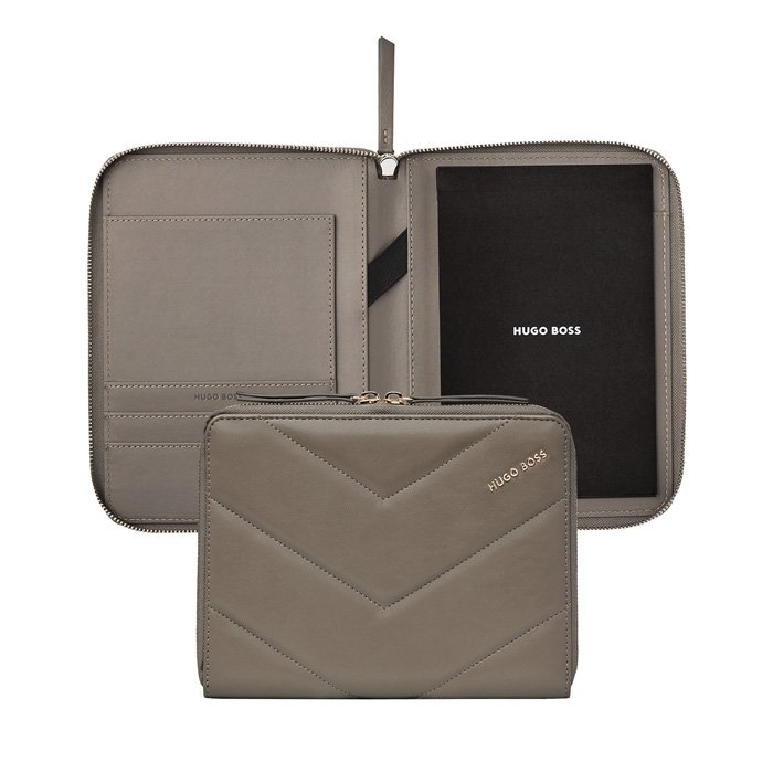 Папка формата А5 Triga Taupe, тёмно-бежевый
