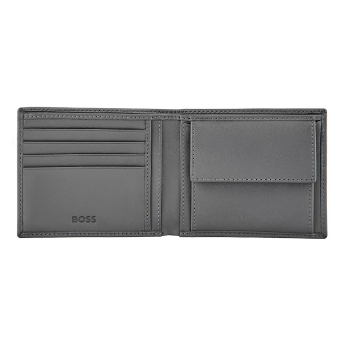 Кошелек Double B Saffiano Grey, серый