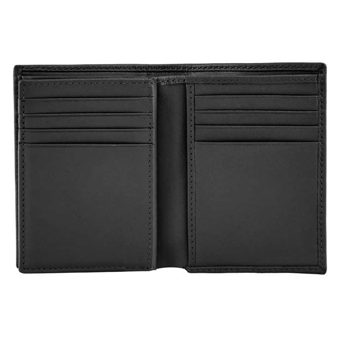 Футляр для кредитных карт Double B Saffiano Black, чёрный