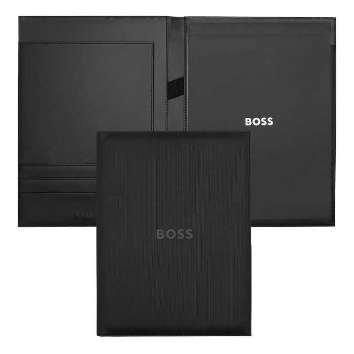 Папка A4 с блокнотом Hugo Boss Formation Line Black