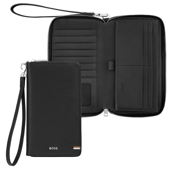 Дорожный кошелек Iconic Black, чёрный
