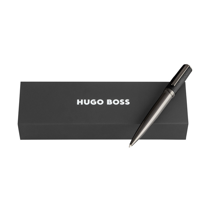 Ручка шариковая Double B Saffiano Black, чёрный