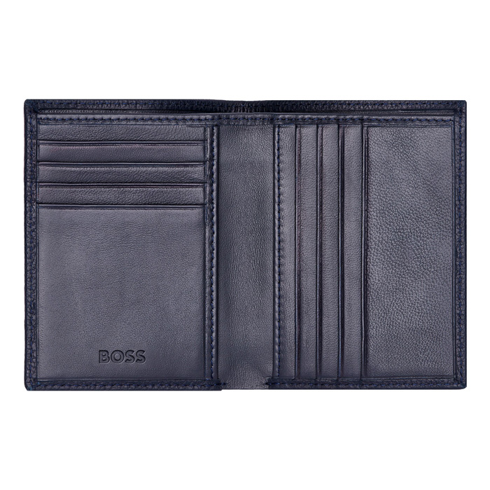 Футляр для кредитных карт Classic Grained Navy, тёмно-синий